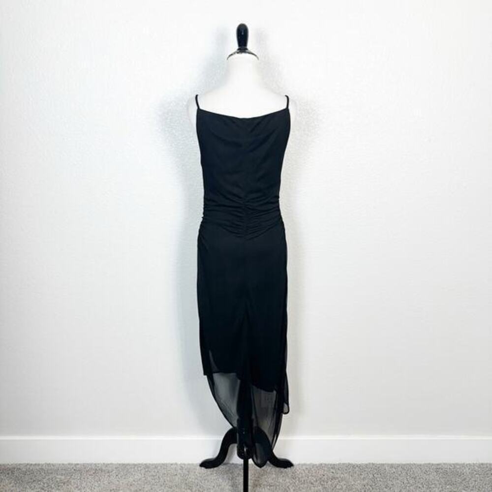 Vintage Size M 90s Y2K Witchy‎ Fairy Grunge Goth HOCO Ruched Asymmetrical Dress - Picture 7 of 16